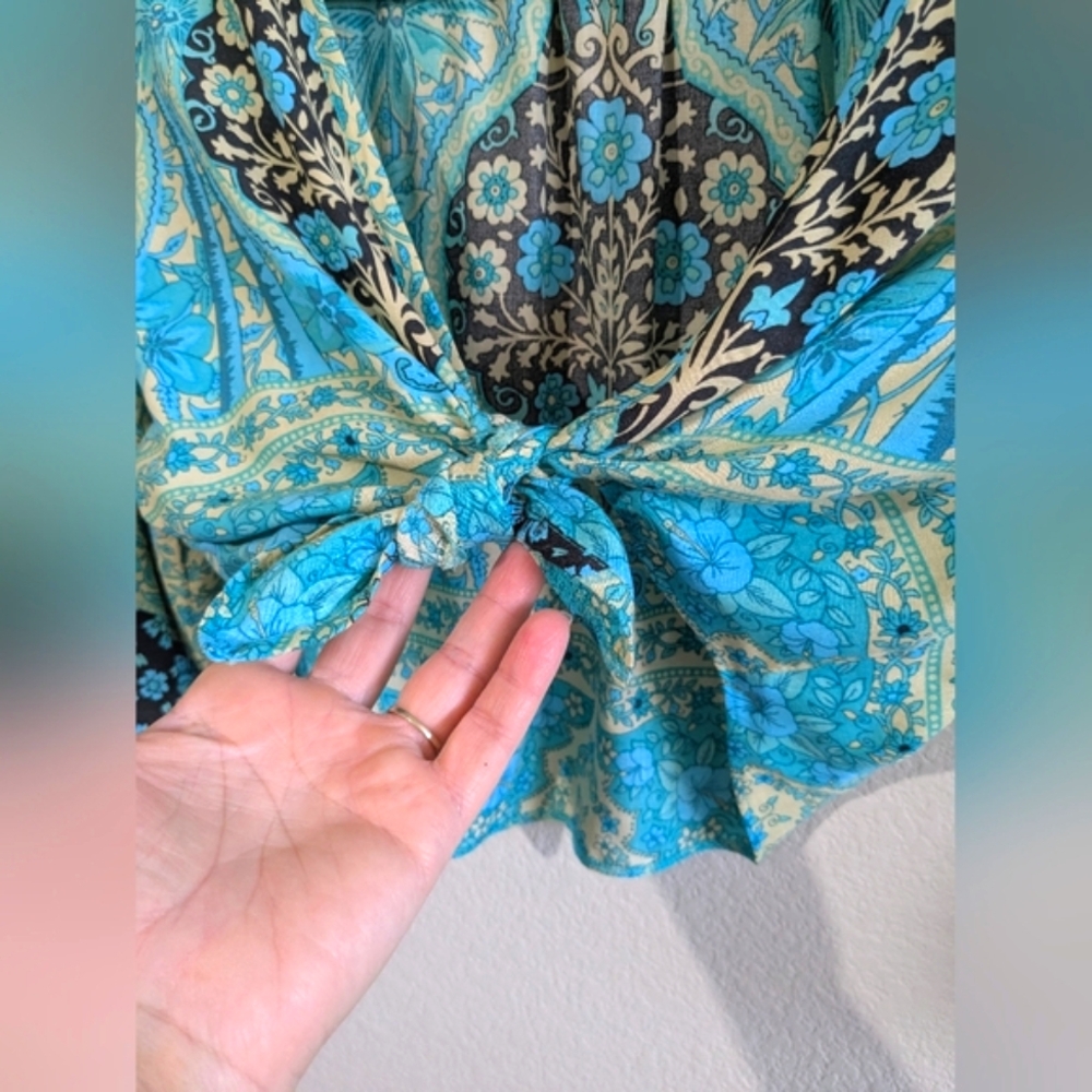 Spell Aloha Fox Gown Altered To Skirt And Crop Top size XS - Picture 10 of 15